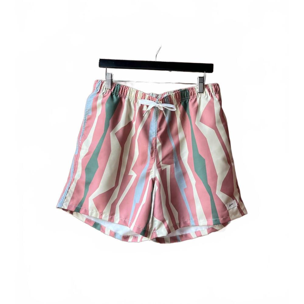 NEW BATHER men's orchid coastline swim trunk in pink